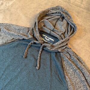 Tony Hawk Next Level Series Mens Large Blue Grey Heathered Raglan Hoodie L